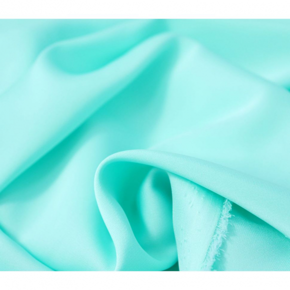 Ткань шелк Армани 89 г/м? 97% полиэстер, 3% спандекс шир.148 см арт.Р.11288.19 цв.19 мятный уп.25м