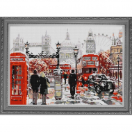 Рисунок на ткани (Бисер) КОНЁК арт. 1205 Город 2 29х39 см