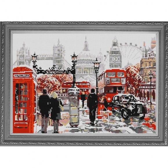 Рисунок на ткани (Бисер) КОНЁК арт. 1205 Город 2 29х39 см