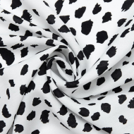 Ткань Штапель 105 г кв.м 100% вискоза шир.145 см арт.Р.32216.02 цв.02 белый уп.45м