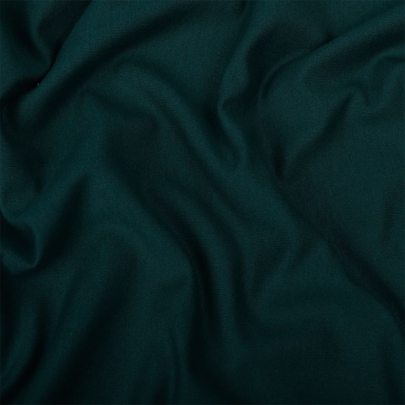 Ткань трикотаж Футер 2х нитка петля с лайкрой 230г пенье 180см зеленый опал 19-4916 уп.6м