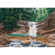 Набор для вышивания ОВЕН арт. 1471  Утро в Гуамском ущелье 40х28 см