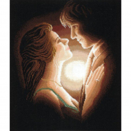 Набор для вышивания СДЕЛАЙ СВОИМИ РУКАМИ арт.В-11 Влюбленные 32х36 см