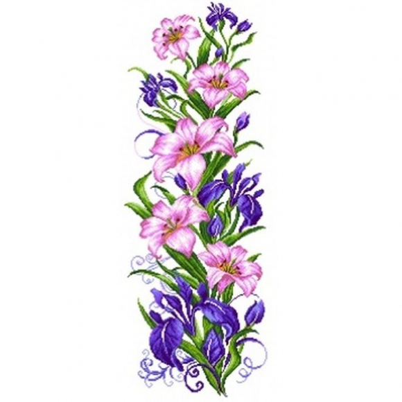 Набор для вышивания счетным крестом МАТРЕНИН ПОСАД арт.40х90 - 6506/СК Гирлянда Юноны