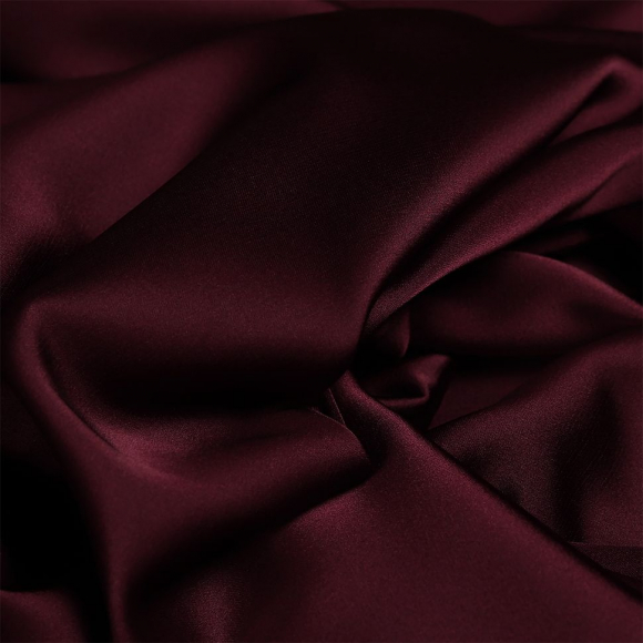 Ткань шелк Армани 90г/м? 97% ПЭ 3% Спандекс шир.150см арт.TBYArm-117 цв.117 бордо (сливовое вино) уп.5м