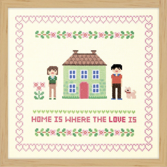 163811_Набор для вышивания "Дом зелёного цвета"