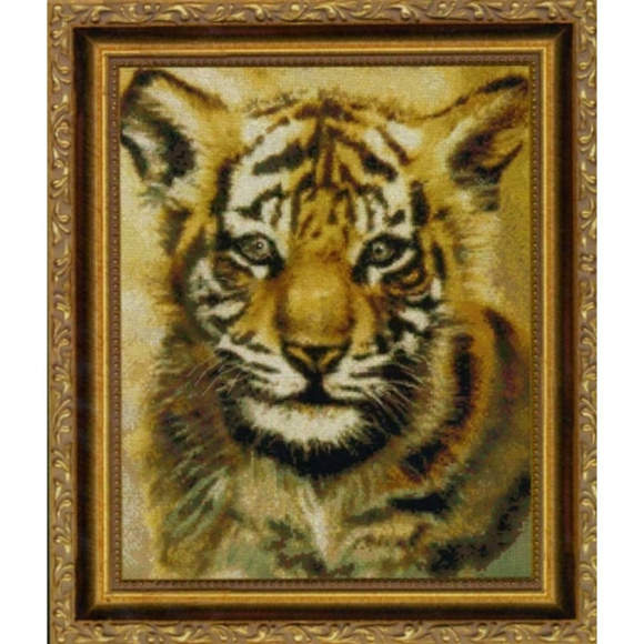 Набор для вышивания KUSTOM KRAFTS арт.JW-008 Тигренок 31х40,6 см