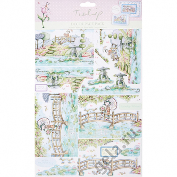 53555_Набор бумаги для декупажа с высечкой "Просто Отдых", А4