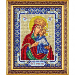 Набор для вышивания бисером ПАУТИНКА арт.Б-1063 Пр.Богородица Споручница грешных 20х25 см