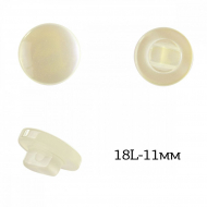 Пуговицы пластик арт.TBY.383.11.PBG цв.бежевый перламутр, 18L-11мм, на ножке, 200шт