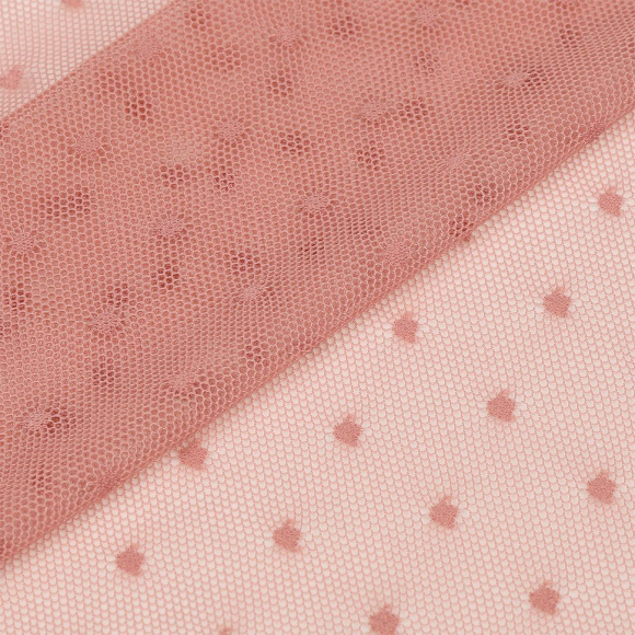 Сетка эластичная Мушка KRUZHEVO арт.TBY.00128 ш.160см цв.04(17-1514) сухая роза уп.20м Сетка эластичная Мушка KRUZHEVO арт.TBY.00128 ш.160см цв.04(17-1514) сухая роза уп.20м