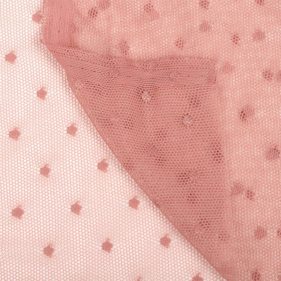 Сетка эластичная Мушка KRUZHEVO арт.TBY.00128 ш.160см цв.04(17-1514) сухая роза уп.20м Сетка эластичная Мушка KRUZHEVO арт.TBY.00128 ш.160см цв.04(17-1514) сухая роза уп.20м