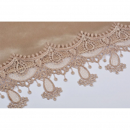 Кружево гипюр арт.TBY.HTEX.06.2 шир.120мм цв.кофе уп.13,71м