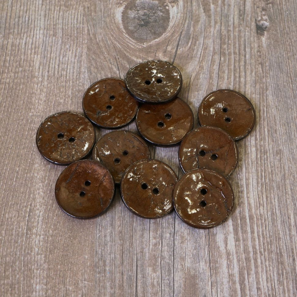 Пуговицы CONCEPT, размер 40, кокос, цвет COL.4 коричневый