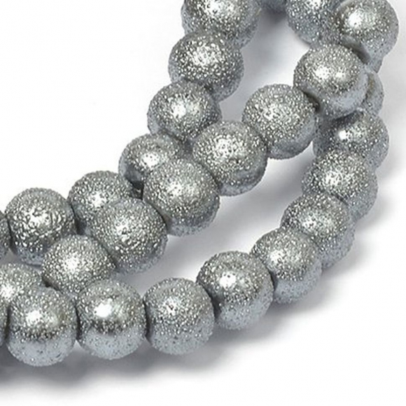 Бусины стеклянные TESОRO  арт.TS-GB23  цв.36 т.синий 10 мм, in ?1 мм 84см (90 ±3 бусины)