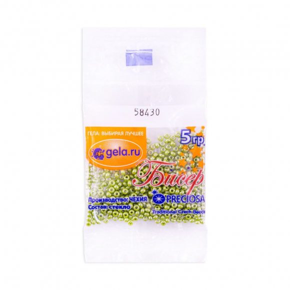 Бисер №10, 5 г., цвет 58430