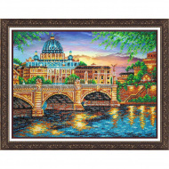 Набор для вышивания бисером ПАУТИНКА арт.Б-1488 Рим 38х28 см