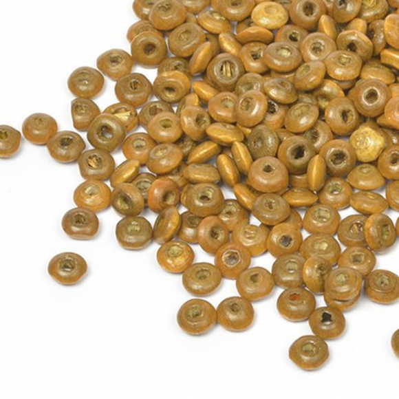 Бусины деревянные MAGIC HOBBY арт.MG-B 476 цв.2 св.коричневый уп.40г 4мм, in ?2 мм 950±3 шт.