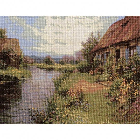 Набор для вышивания PANNA Золотая серия арт. PS-1120 Речная прохлада 36,5х29 см