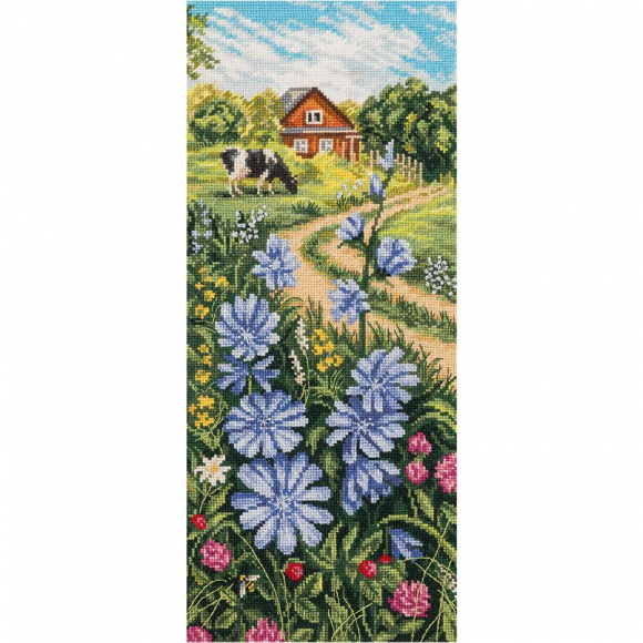 Набор для вышивания PANNA арт. PS-1702 Дикий цикорий 13,5х32 см Набор для вышивания PANNA арт. PS-1702 Дикий цикорий 13,5х32 см