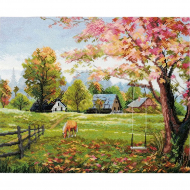 Набор для вышивания МАРЬЯ ИСКУСНИЦА арт.02.010.27 Под кленом 30х25 см