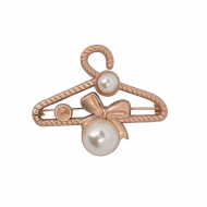 Брошь металл Вешалка с жемчугом арт.TBY.91762 45х36мм цв. матовое золото уп. 5шт Брошь металл Вешалка с жемчугом арт.TBY.91762 45х36мм цв. матовое золото уп. 5шт