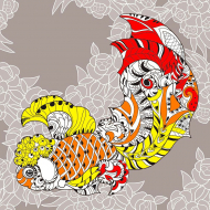 Набор для вышивания МАТРЕНИН ПОСАД арт.41х41 - 1861 Узор золотой рыбки Набор для вышивания МАТРЕНИН ПОСАД арт.41х41 - 1861 Узор золотой рыбки