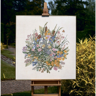 Набор для вышивания PERMIN арт.70-7300 Цветы у воды 100х105 см