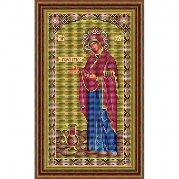 Набор для вышивания бисером GALLA COLLECTION арт.И 050 Икона Божией Матери Геронтисса 20x36 см
