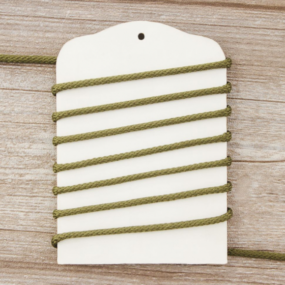 Шнур плетеный SPIRAL ( SAFISA), 4 мм, 25 м, цвет хаки темный