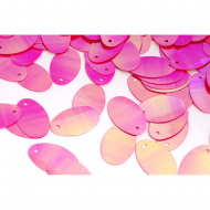 Пайетки россыпью арт.TBY-FLK677 14х29мм цв.028 ярк.розовый уп.50г