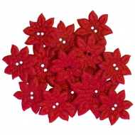 63410_Пуговицы из войлока Favorite Findings Felt "Пуансетия" 63410_Пуговицы из войлока Favorite Findings Felt "Пуансетия"