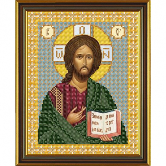 Набор для вышивания бисером НОВА СЛОБОДА арт.С9044 Господь Вседержитель 18х23 см
