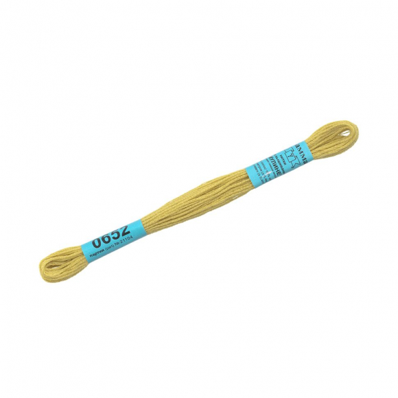 Нитки для вышивания Gamma мулине (0207-0819) 100% хлопок 24 x 8 м цв.0652 св.лимонный Нитки для вышивания Gamma мулине (0207-0819) 100% хлопок 24 x 8 м цв.0652 св.лимонный