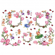 27389_Бумага рисовая "Феи и божьи коровки"