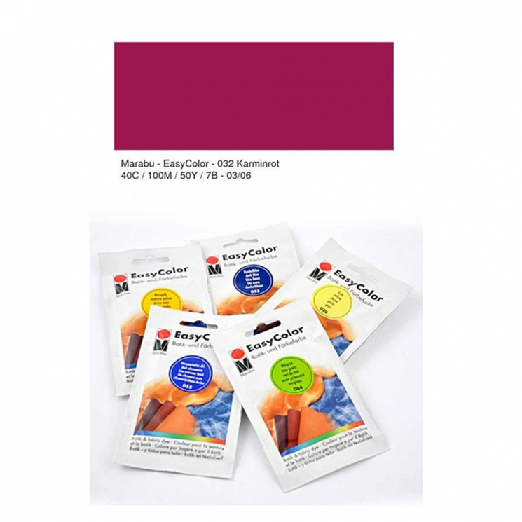 Краситель для ткани Marabu-Easy Color арт.173522032 цвет 032 красный кармин, 25 г