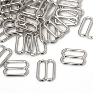 Пряжка регулятор для бюстгальтера металл TBY-810 10мм цв.никель, уп.1000шт