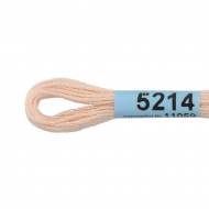 Нитки для вышивания Gamma мулине (3173-6115) 100% хлопок 24 x 8 м цв.5214 св.бежевый