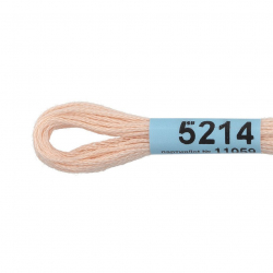 Нитки для вышивания Gamma мулине (3173-6115) 100% хлопок 24 x 8 м цв.5214 св.бежевый
