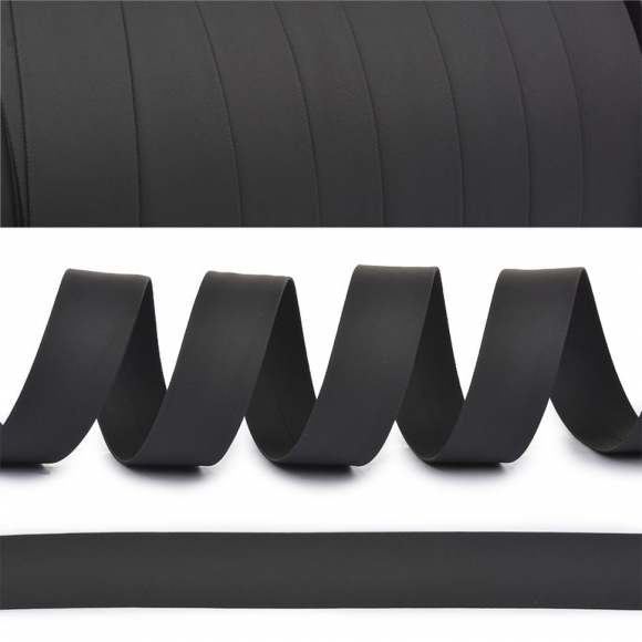 Бейка матовая (иск.кожа) TBY.LBM20.1 20мм цв.черный уп.50м