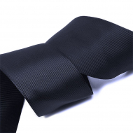 Лента Ideal репсовая в рубчик шир.50мм цв. 372 черно-синий уп.27,42м