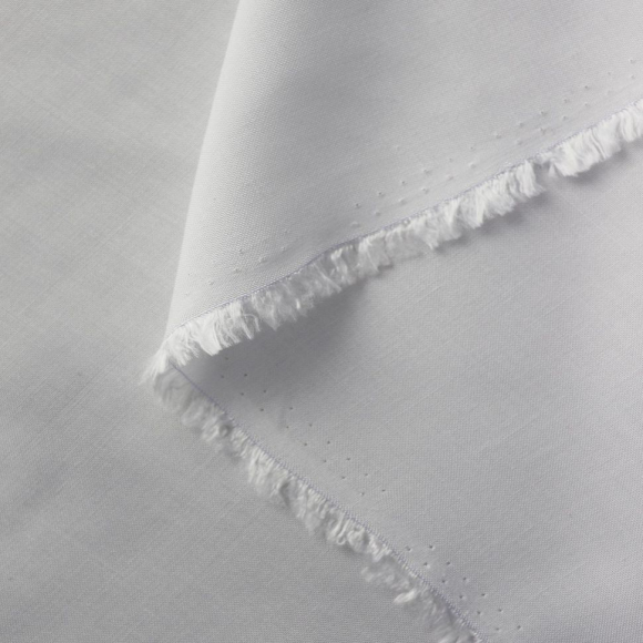 Ткань Штапель 130 г/м? 100% вискоза шир.145 см арт.Р.14832.01 цв.01 белый уп.25м