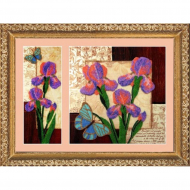 Набор для вышивания BUTTERFLY арт. 257 Ирисы 26х10/26х26 см Набор для вышивания BUTTERFLY арт. 257 Ирисы 26х10/26х26 см