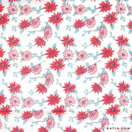 186013_Ткань Voile Flowers Print , 100% хлопок, 145 см, 75 г/м?