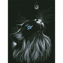 Набор Белоснежка для изготовления картин со стразами на подрамнике арт.БЛ.916-GT-S Капля 30х40см