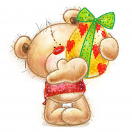 Рисунок на шелке МАТРЕНИН ПОСАД арт.28х34 - 4161 Мишуткин подарок Рисунок на шелке МАТРЕНИН ПОСАД арт.28х34 - 4161 Мишуткин подарок