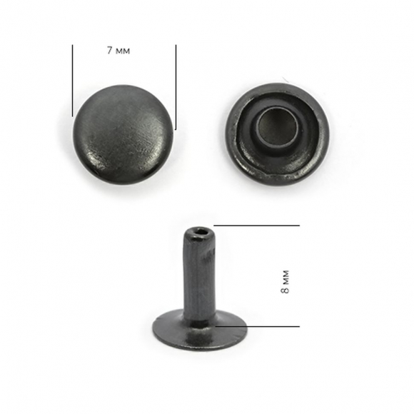 Хольнитены сталь New Star №33 7х7 (9мм) цв. оксид уп. 500шт