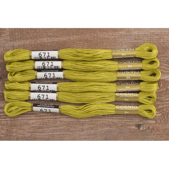 164731_Мулине COSMO однотонный цвет 671 164731_Мулине COSMO однотонный цвет 671