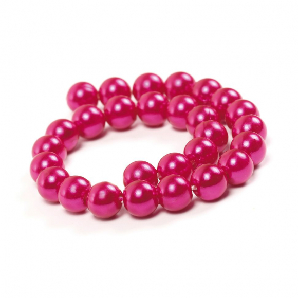 Бусины MAGIC 4 HOBBY круглые перламутр 8мм цв.014 малина уп.50г (213шт)