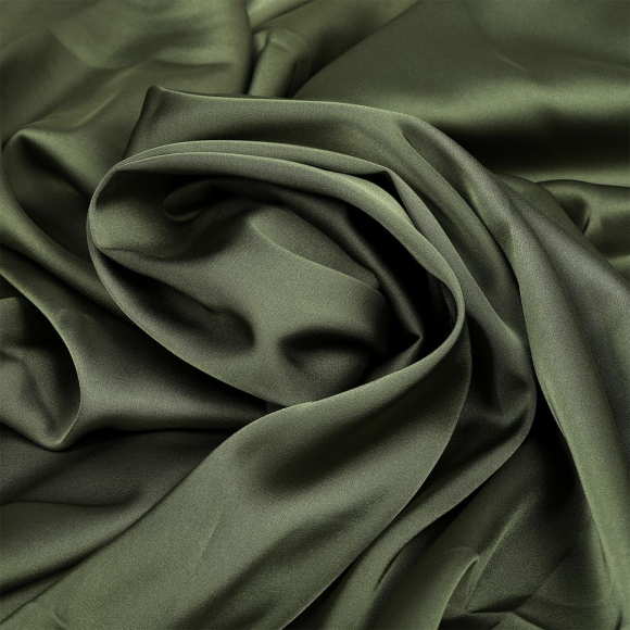 Ткань шелк Армани 90г/м? 97% ПЭ 3% Спандекс шир.150см арт.TBYArm-134 цв.134 полынь уп.5м